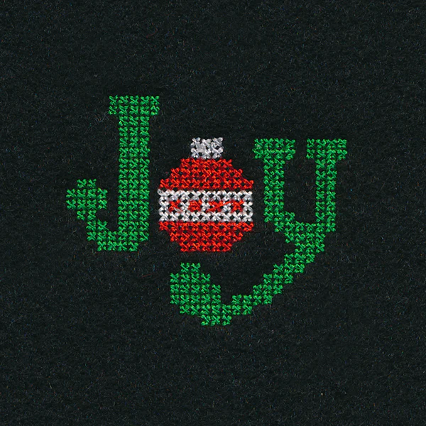 Joy Jar Topper (Cross Stitch) - Image 2