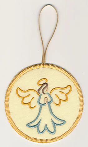 Joyful Angel Ornament (In-the-Hoop)