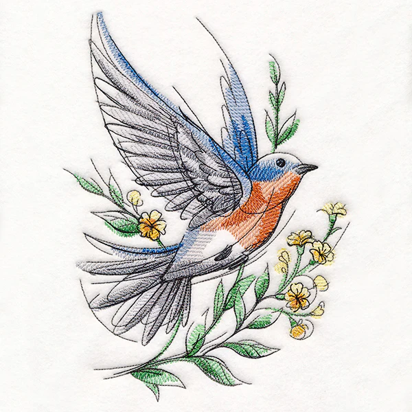 Joyful Storybook Eastern Bluebird - Image 8