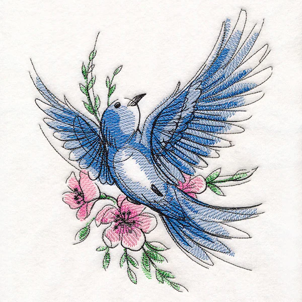 Joyful Storybook Mountain Bluebird - Image 4