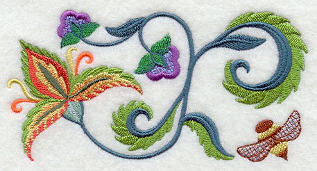 Jubilant Jacobean Bloom Rectangle 1 - Image 2