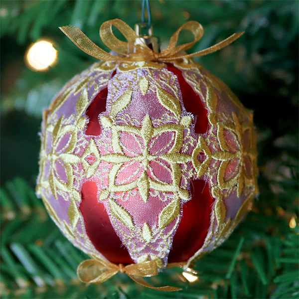 Kaleidoscope Christmas Ornament Cover (Organza) - Image 3