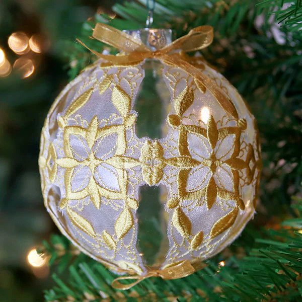 Kaleidoscope Christmas Ornament Cover (Organza) - Image 6