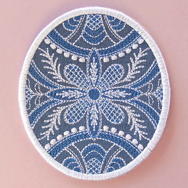 Kaleidoscope Easter Egg Coaster 1 (In-the-Hoop) - Image 6