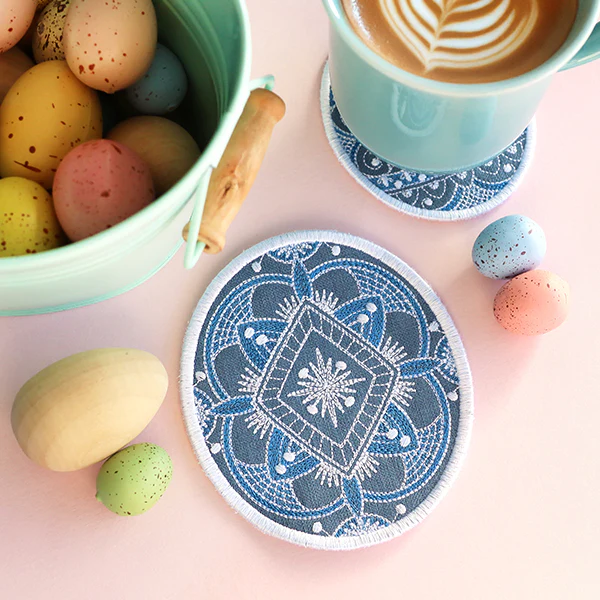 Kaleidoscope Easter Egg Coasters (In-the-Hoop) Design Pack - Image 10