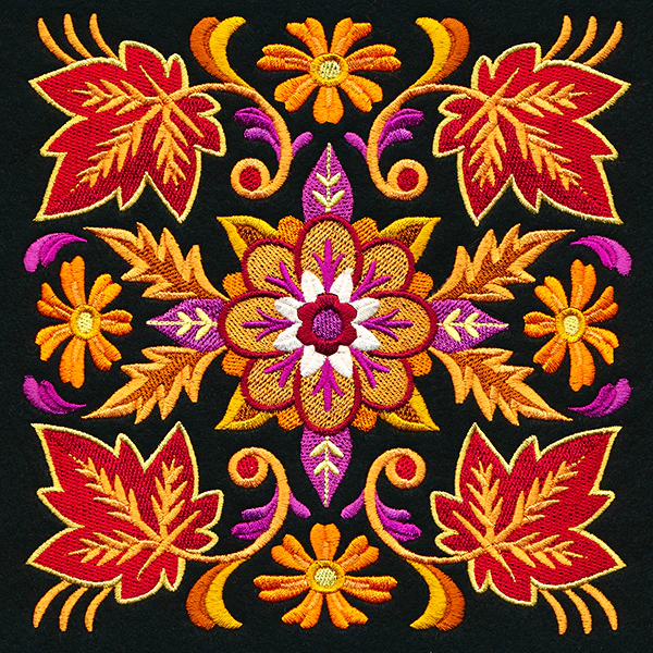 Kaleidoscope of Leaves Square - Image 2