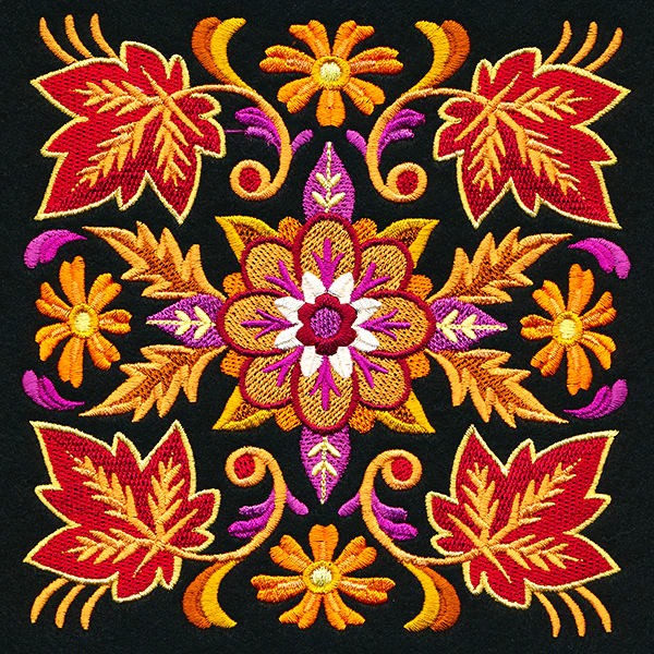 Kaleidoscope of Leaves Square - Image 3