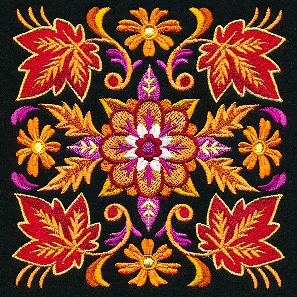 Kaleidoscope of Leaves Square - Image 4