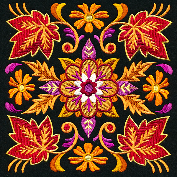 Kaleidoscope of Leaves Square - Image 6
