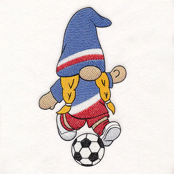 Kick-Off Soccer Gnome - Girl - Image 3
