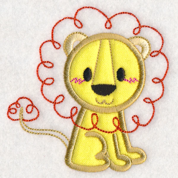 Kid's Doodle Lion (Applique) - Image 3