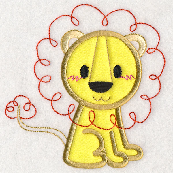 Kid's Doodle Lion (Applique) - Image 4