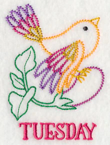 Kitchen Bird with Eggplant (Vintage) - Image 2