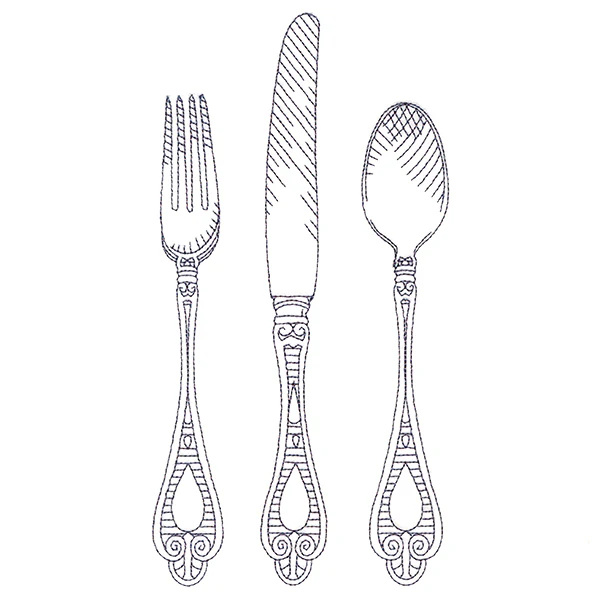 Kitchen Etchings - Cutlery Set - Image 2
