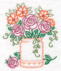 Kitchen Flour Canister in Bloom (Vintage) - Image 5