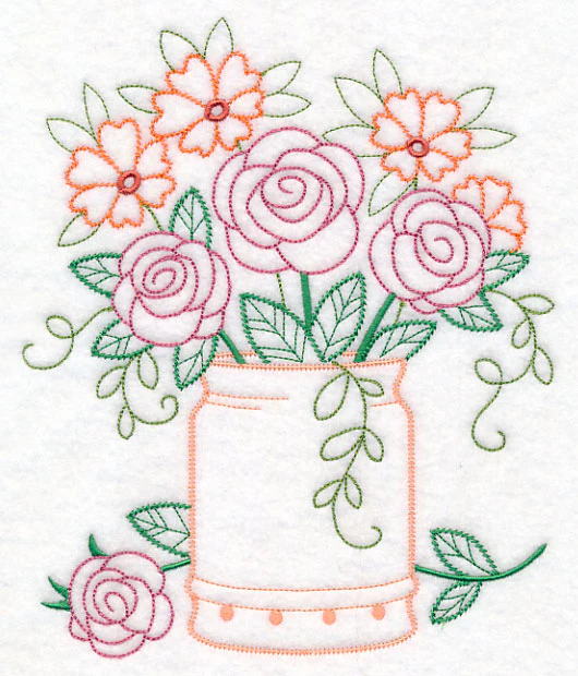 Kitchen Flour Canister in Bloom (Vintage) - Image 6