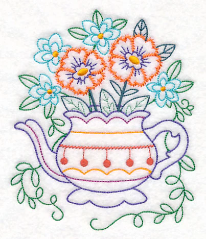 Kitchen Teapot in Bloom (Vintage) - Image 4