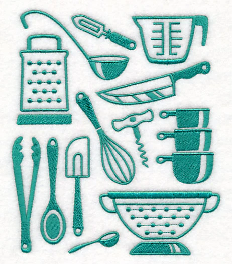 Kitchen Utensil Collage - Image 2