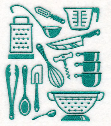 Kitchen Utensil Collage - Image 3