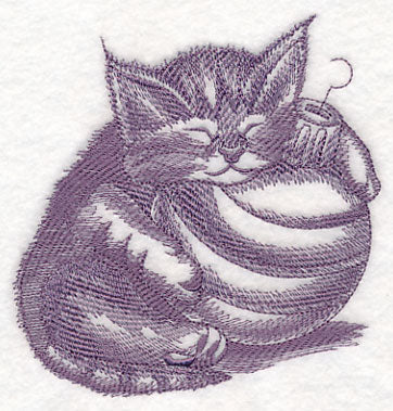 Kitten and Ornament Sketch - Image 3