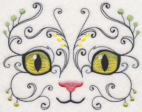 Kitten Face with Flourish - Image 3