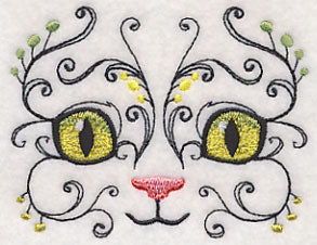 Kitten Face with Flourish - Image 4