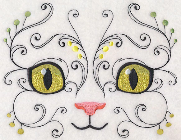 Kitten Face with Flourish - Image 5