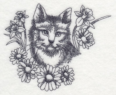Kitten in Flowers - Image 3