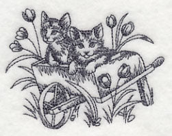 Kittens in Cart - Image 2