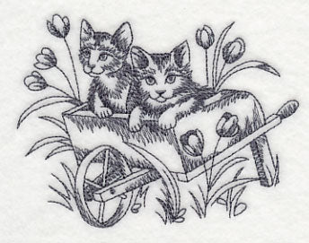 Kittens in Cart - Image 3