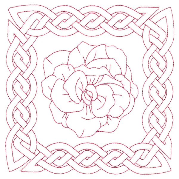 Knotwork and Blooms - African Violet (Double Run) - Image 3