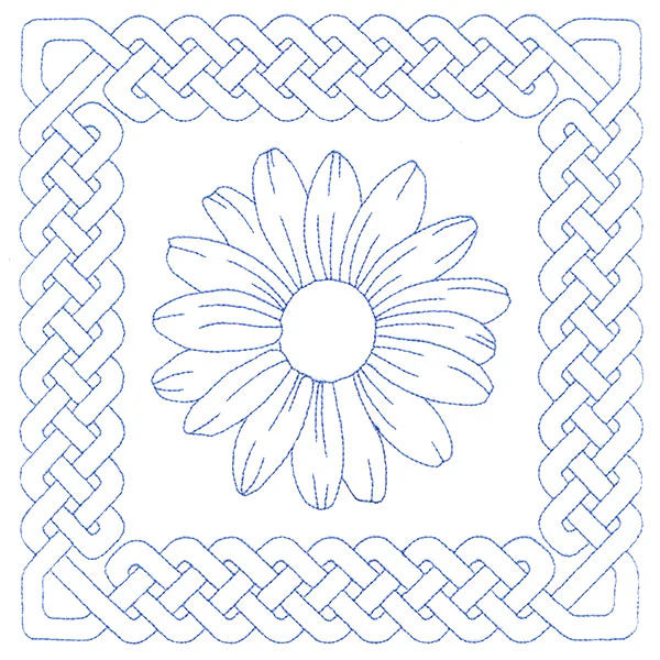 Knotwork and Blooms - Daisy (Double Run) - Image 6