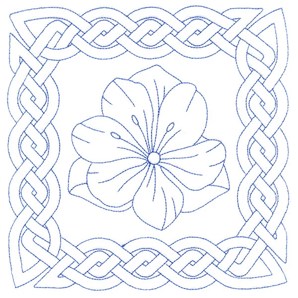 Knotwork and Blooms - Snow Crocus (Double Run) - Image 2