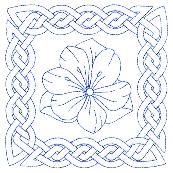 Knotwork and Blooms - Snow Crocus (Double Run) - Image 4