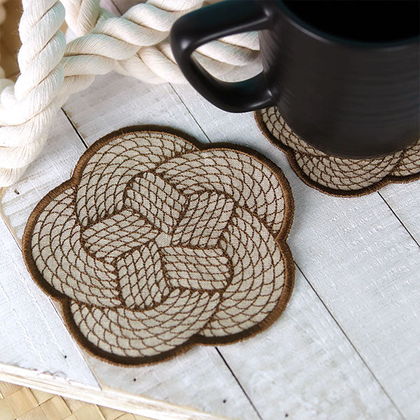 Knotwork Rope Coaster (In-the-Hoop) - Image 5