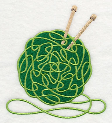 Knotwork Yarn with Knitting Needle - Image 3