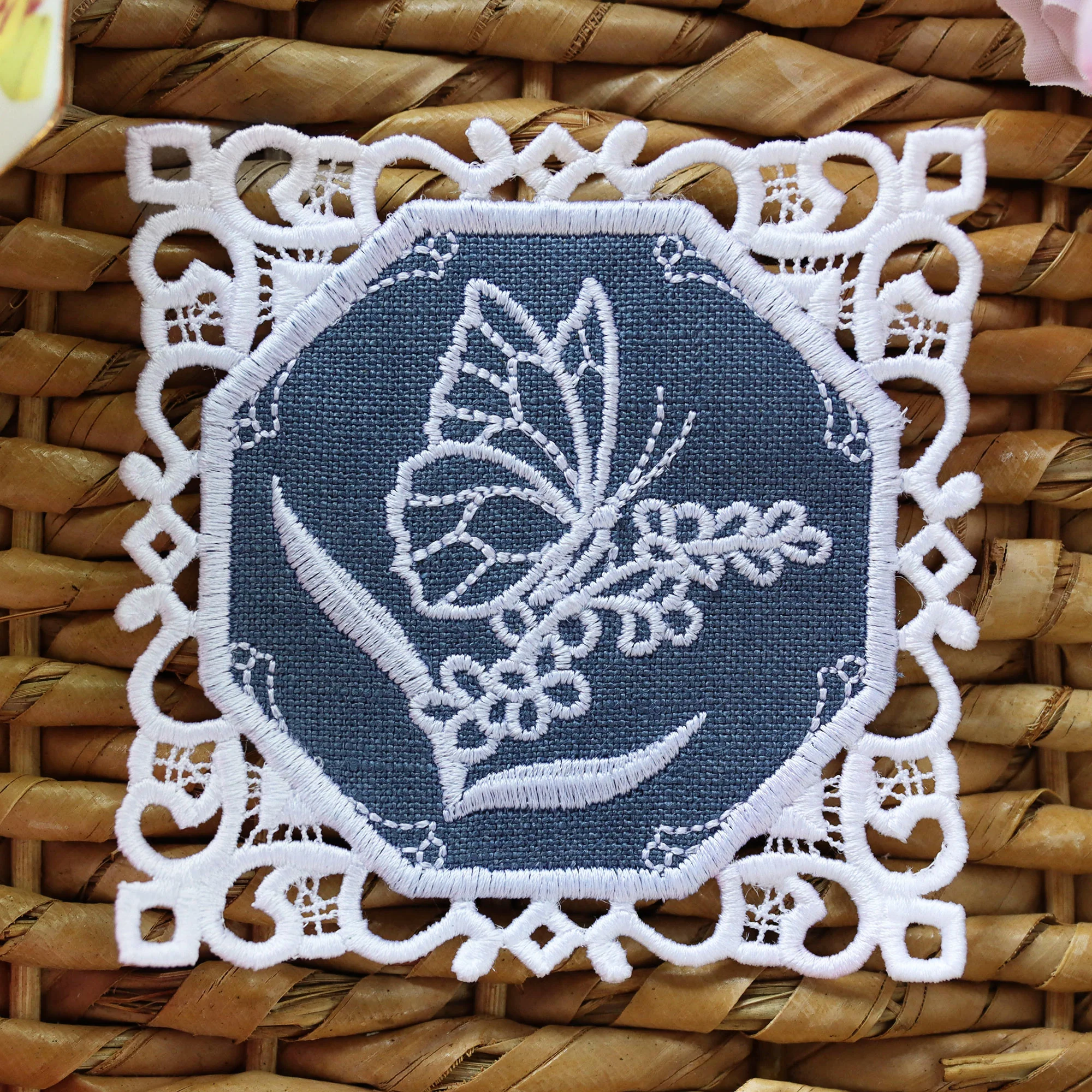 Lace Edge Coaster - Butterfly (In-the-Hoop) - Image 4