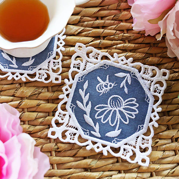 Lace Edge Coaster Design Pack (In-the-Hoop) - Image 10