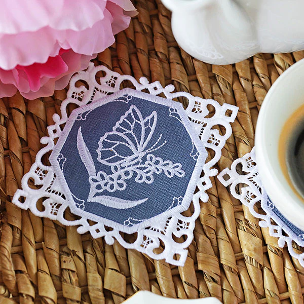 Lace Edge Coaster Design Pack (In-the-Hoop) - Image 7