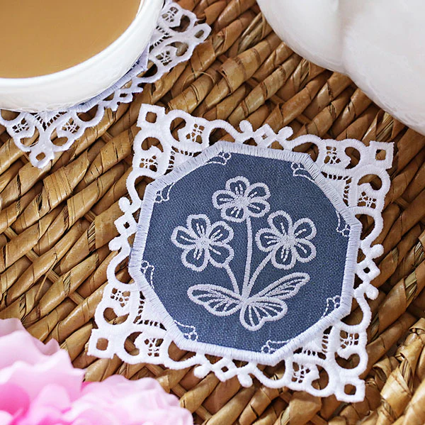 Lace Edge Coaster Design Pack (In-the-Hoop) - Image 8