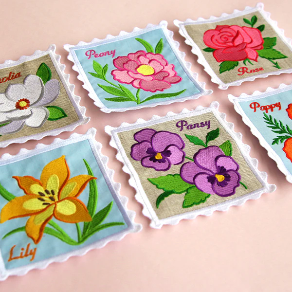 Lace Edge Flower Stamp Coaster - Peony (In-the-Hoop) - Image 10
