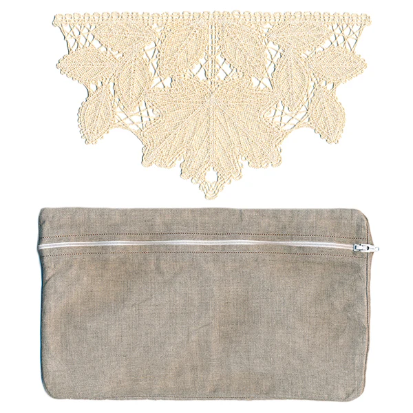 Lacy Leaves Lined Zipper Pouch (In-the-Hoop) - Image 9