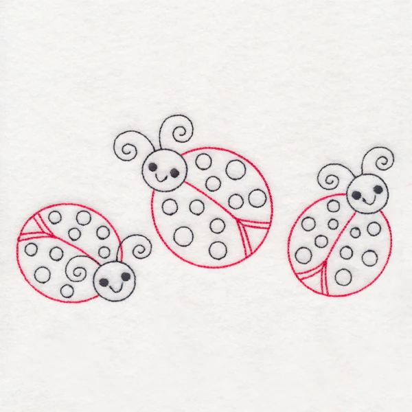 Ladybugs Trio (Vintage) - Image 3
