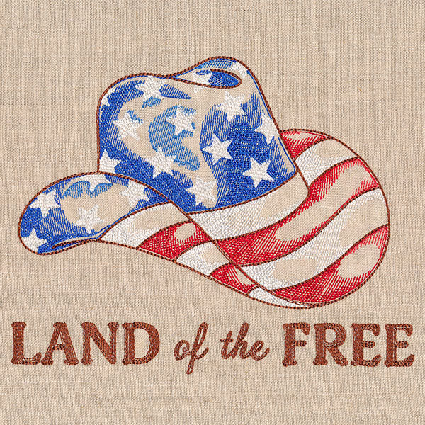 Land of the Free Americana Cowboy Hat - Image 2