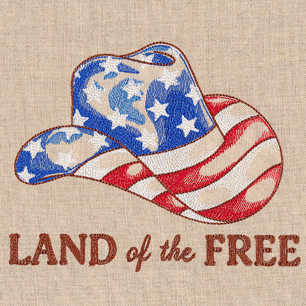 Land of the Free Americana Cowboy Hat - Image 3