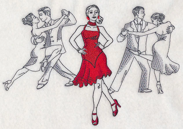 Latin Dance Fashion Plate - Image 2