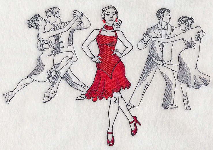 Latin Dance Fashion Plate - Image 5