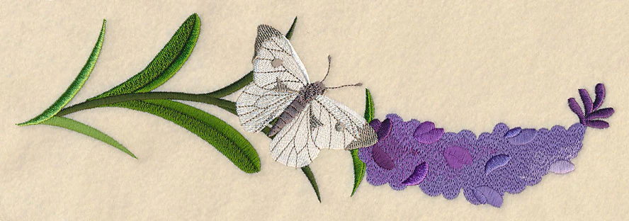 Lavender and Butterfly Horizontal Border - Image 6