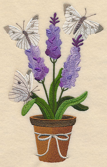 Lavender and Butterfly in Pot - Image 3