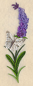Lavender and Butterfly Vertical Border - Image 5